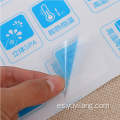 Pegatizas de láminas de etiqueta adhesivas anticipistas de PVC